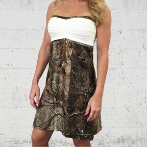 Camo Print Womens Dress Camouflage Camo Bridesmaid Wedding Dress Made in USA